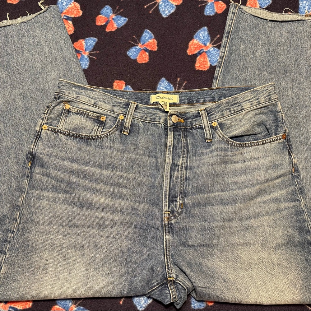 💙👖Madewell Wide Leg Jean in Classic Blue